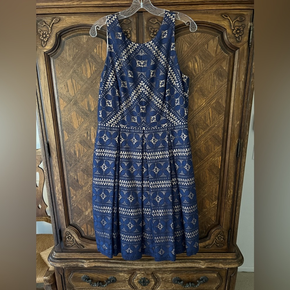 Eiza J lace sundress; flesh lining underneath; size 14; like new